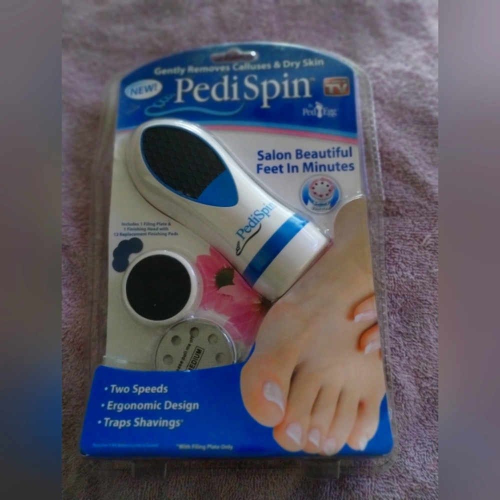 Electric 2-speeds Ped Egg Pedi Spin Removes Calluses Dry Skin Device